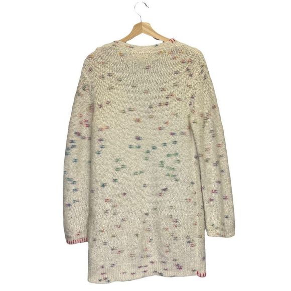 LoveShackFancy Emmanuelle Cardigan Moonrise Sweater Alpaca S Cream Long Flowers - Picture 7 of 14